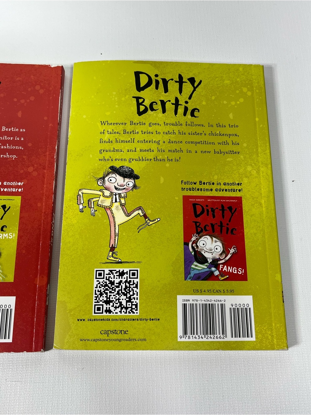 Dirty Bertie Fangs! Fleas! & Germs Children's Book Bundle of 3 - Picture 8 of 11